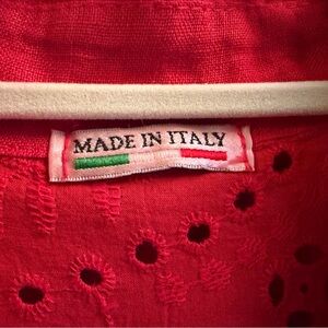Stunning Italian red midi dress XL